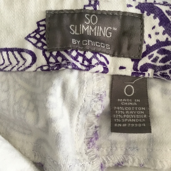 Chicos Cropped Pants Size 0 - Picture 4 of 5